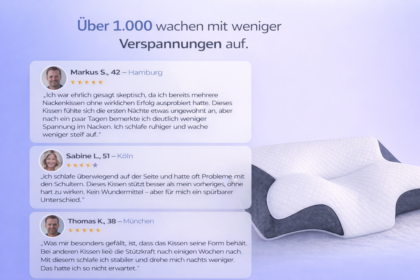 ErgoWohl | Ergonomisches Nackenkissen